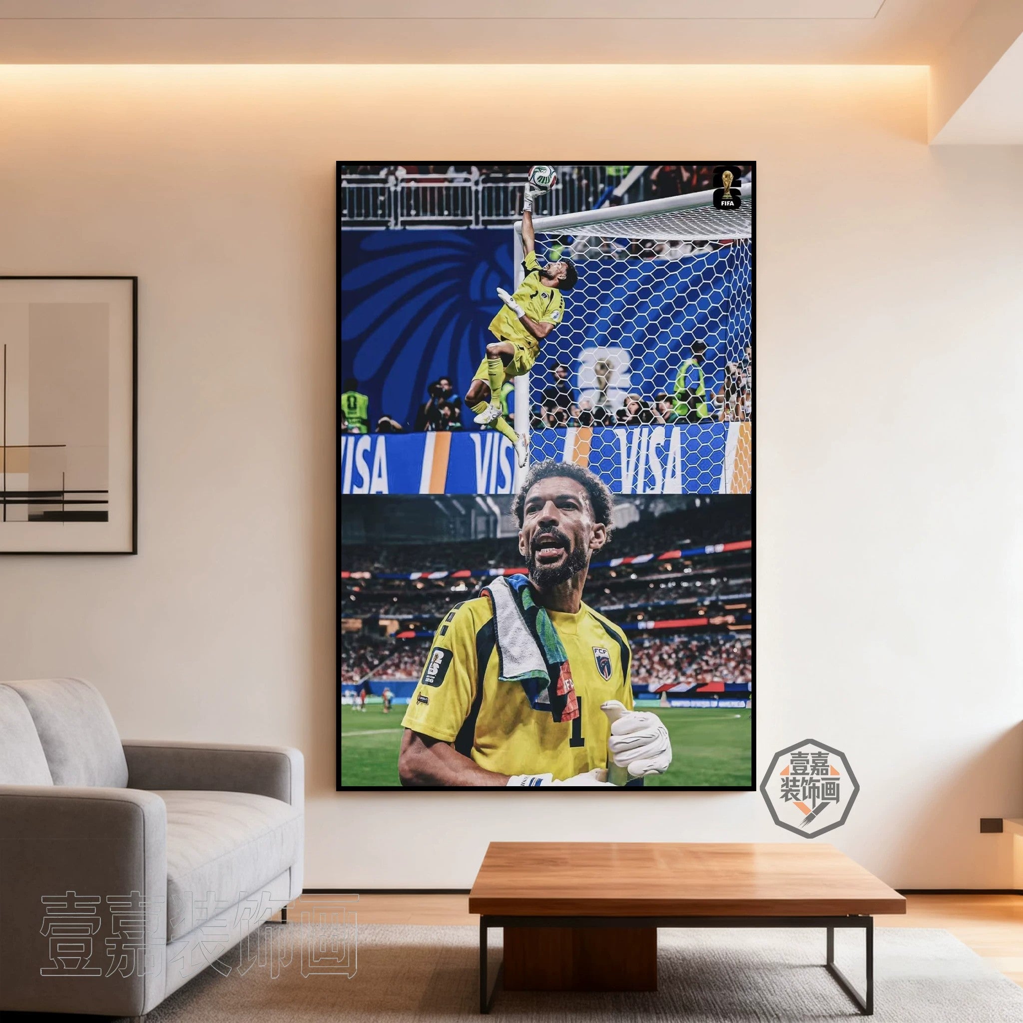 Cape Verde goalkeeper Wocinia poster hanging