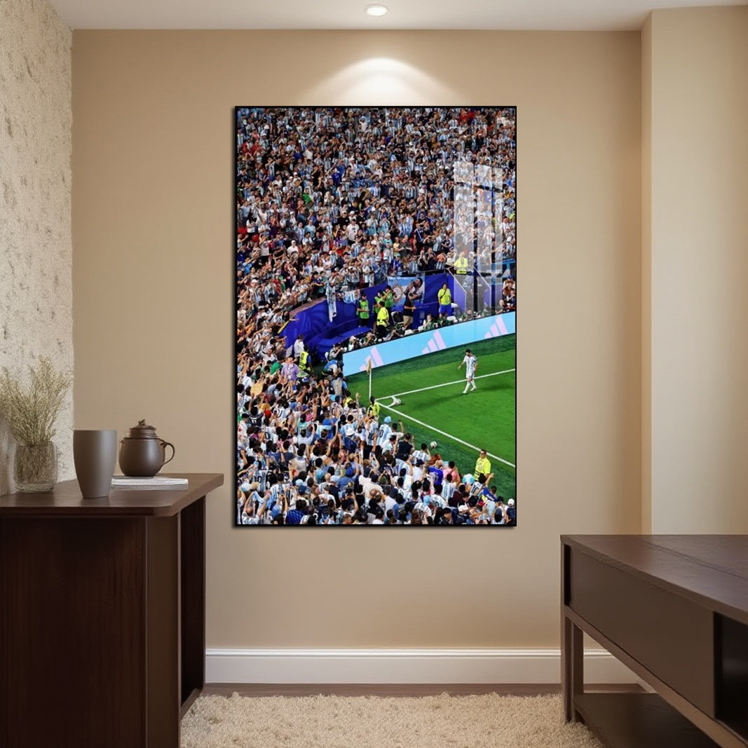 Messi Argentina Poster Hanging Art