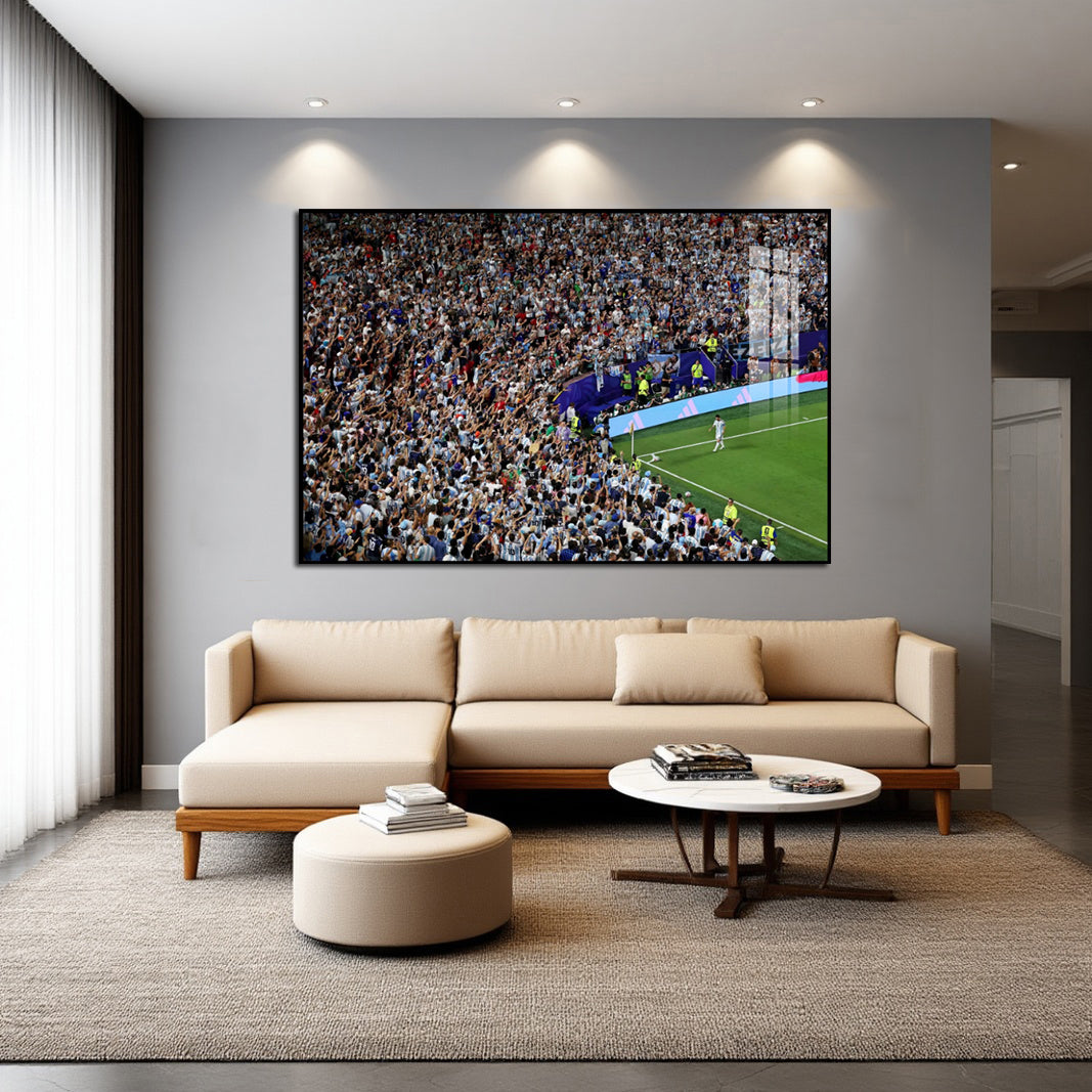 Messi Argentina Poster Hanging Art