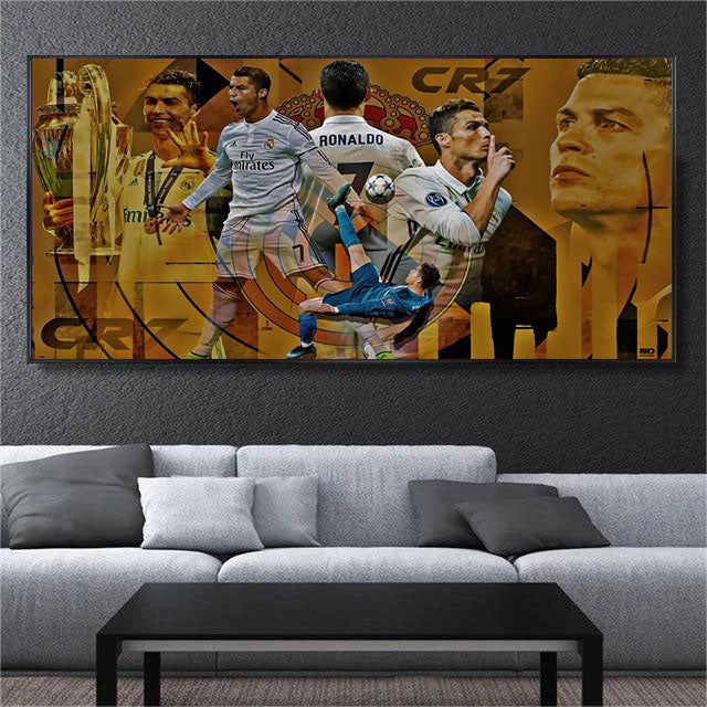 CR7 Football Wall Art Poster GOAT Legend Sports Decor
