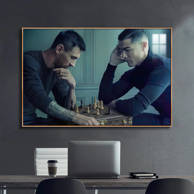 LIONEL MESSI AND CRISTIANO RONALDO - Horizontal 3:2 WallArt