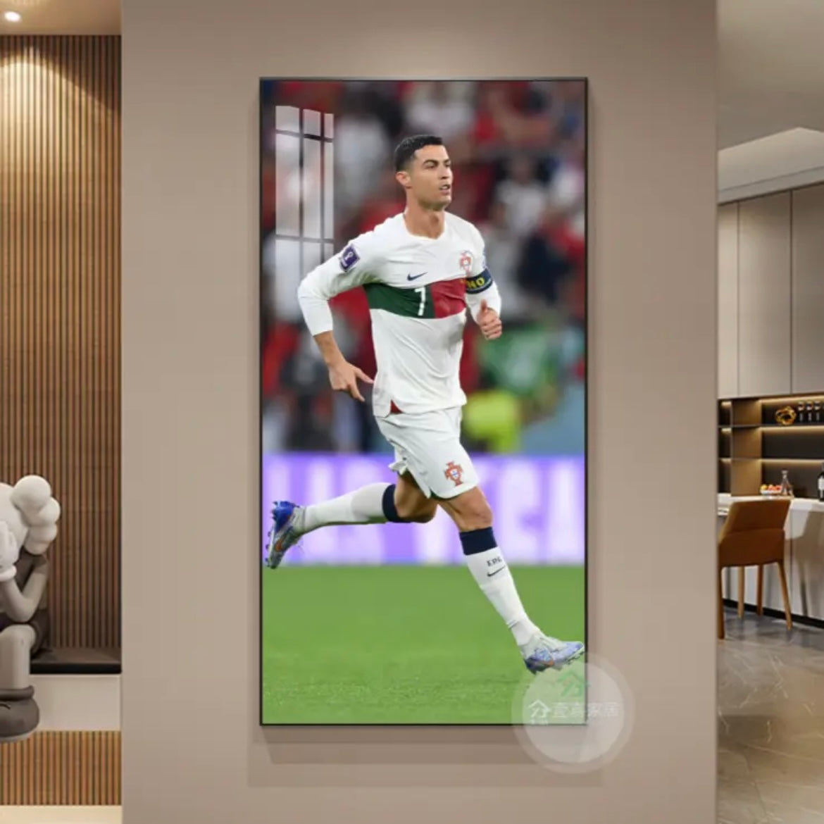 Cristiano Ronaldo Portugal National Team Football Wall Art Poster Sports Decor for Entryway Living Room Bedroom and Sports Shop