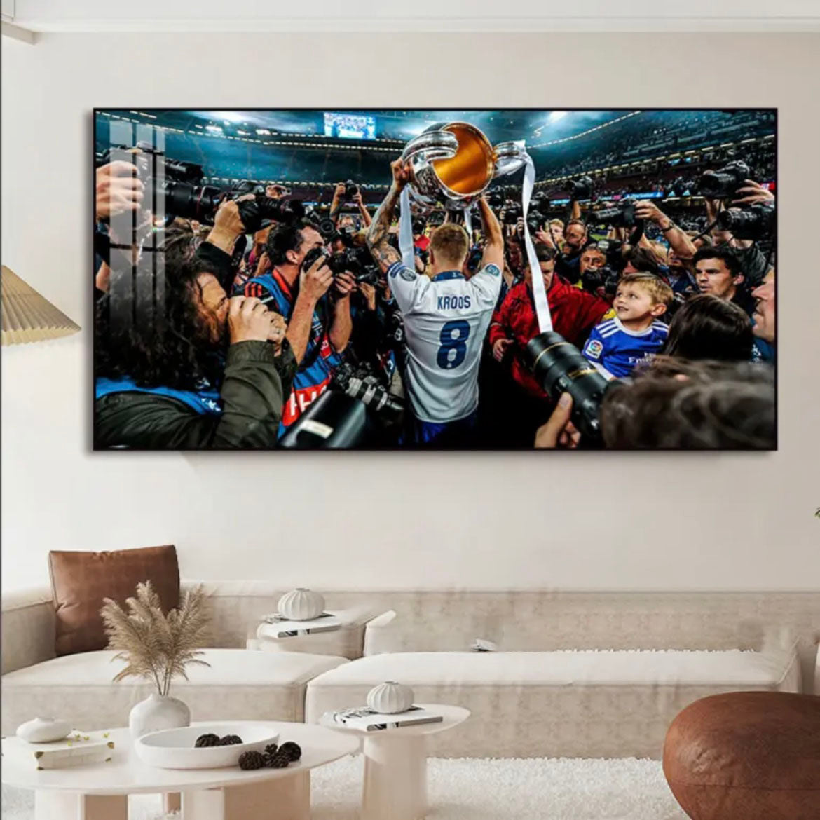 Toni Kroos Real Madrid WALL ART - Crystal Porcelain Painting - Aluminum Frame