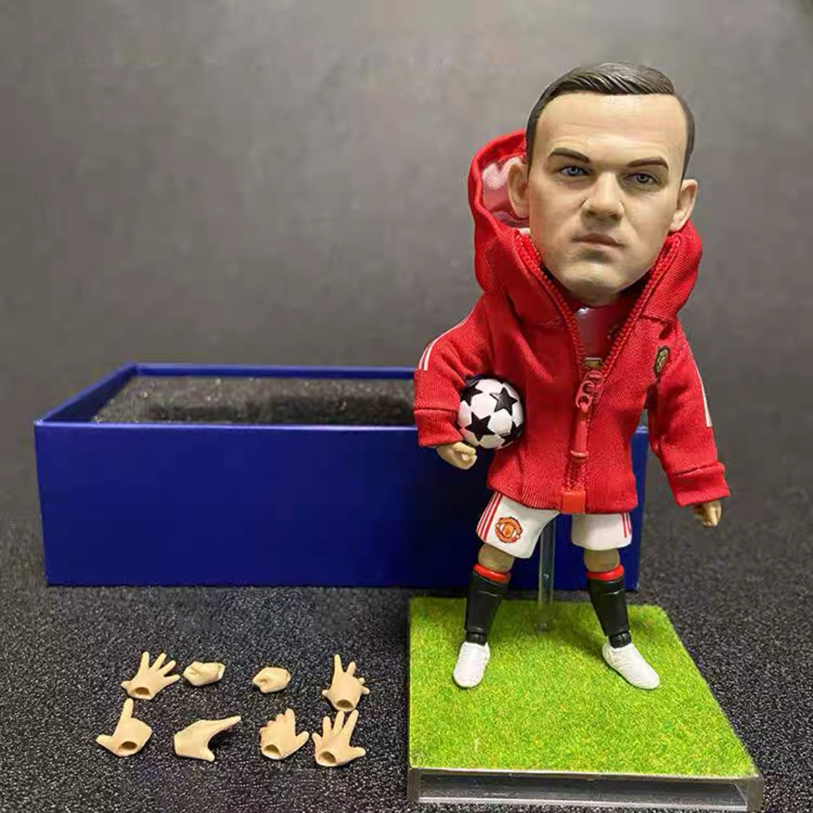 Football Star Action Figures - CR7, Messi, Neymar, Mbappé - 12-15cm Altura - Mini Bonecas de Futebol