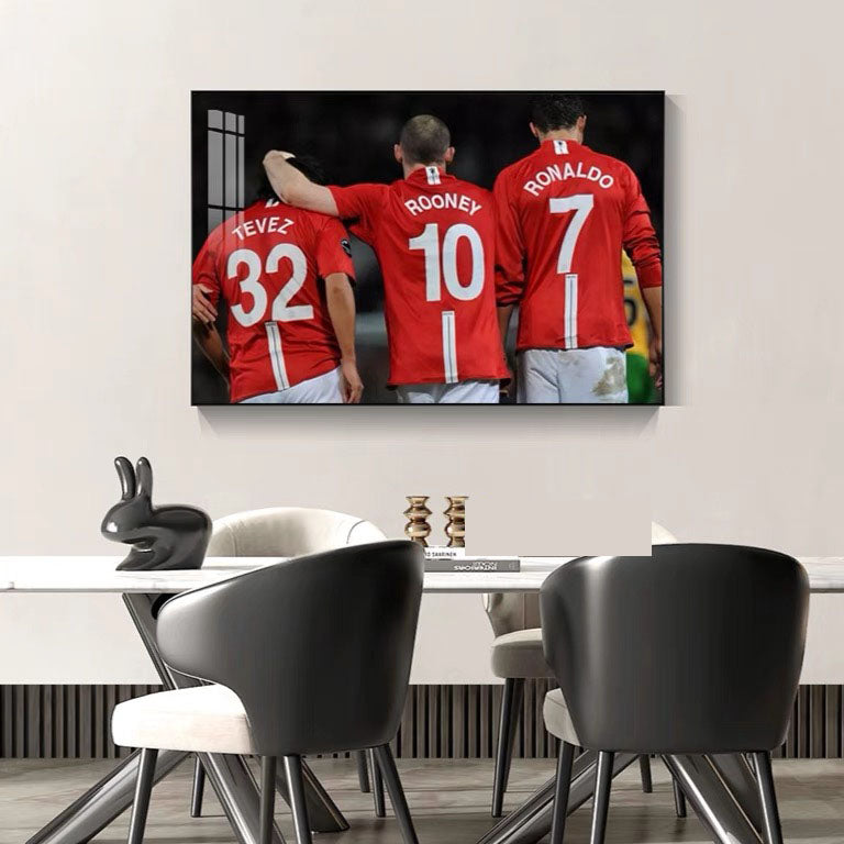 Real Madrid's BBC & Barcelona's MSN: Legendary Football Tridents - Horizontal 3:2 WallArt