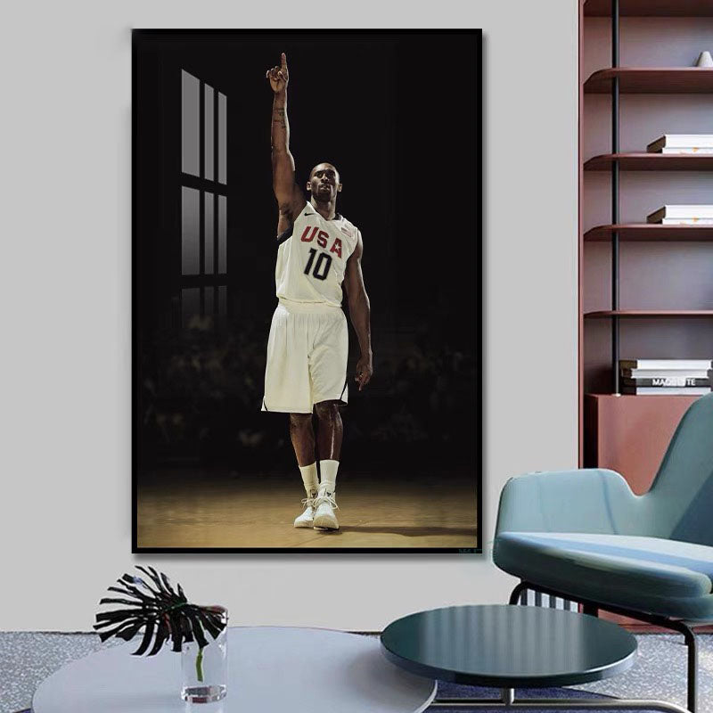 Kobe Bryant 🐍 Black Mamba Wall Art – 81-Point Tribute Poster with “Shush” & Point to the Sky Celebration