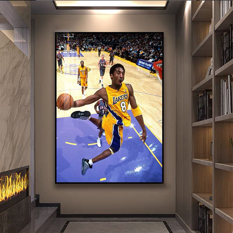 Kobe Bryant 🐍 Black Mamba Wall Art – MVP Basketball Poster for Living Room & Bedroom Decor