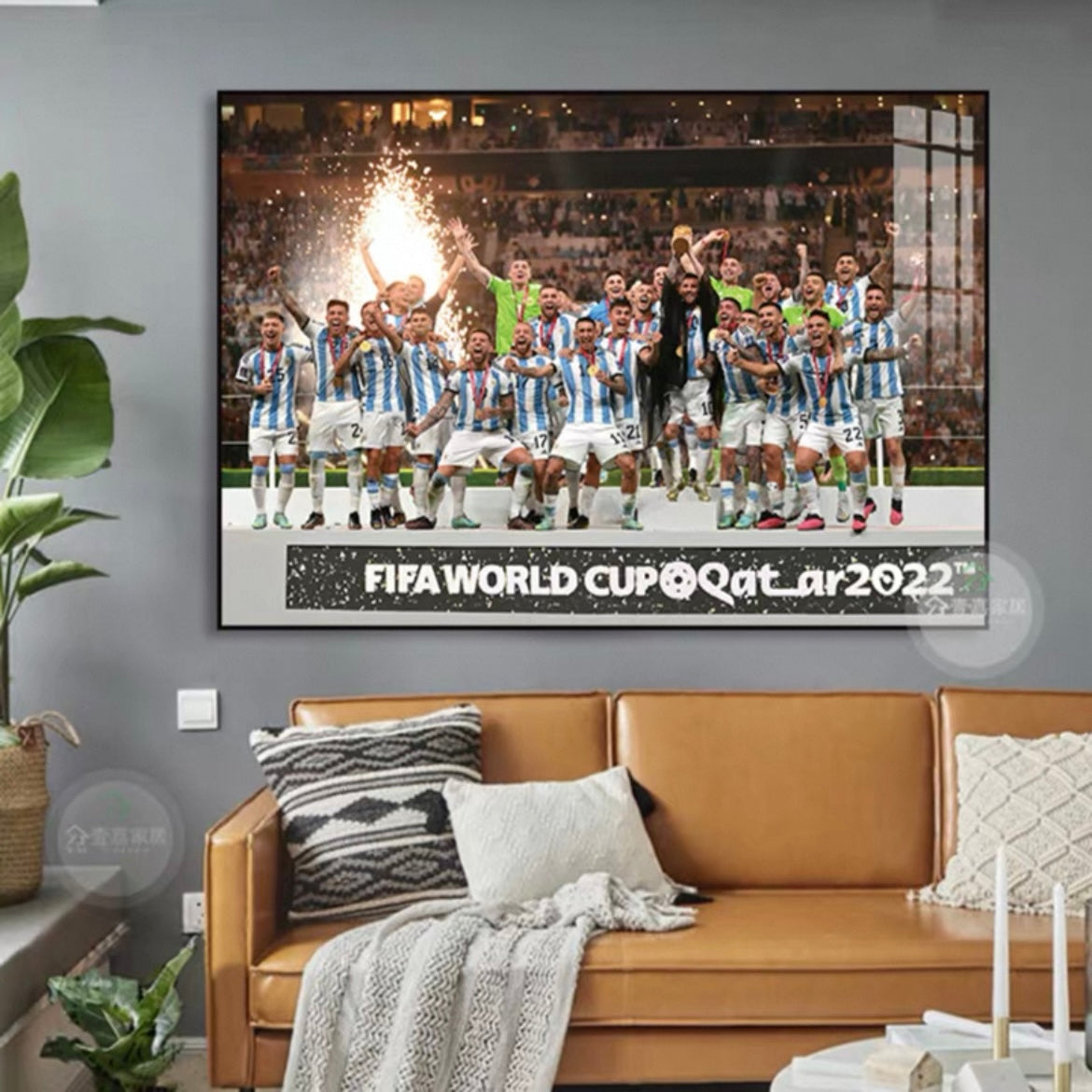Lionel Messi 2024 Argentina Copa America Championship - Horizontal 3:2 WallArt