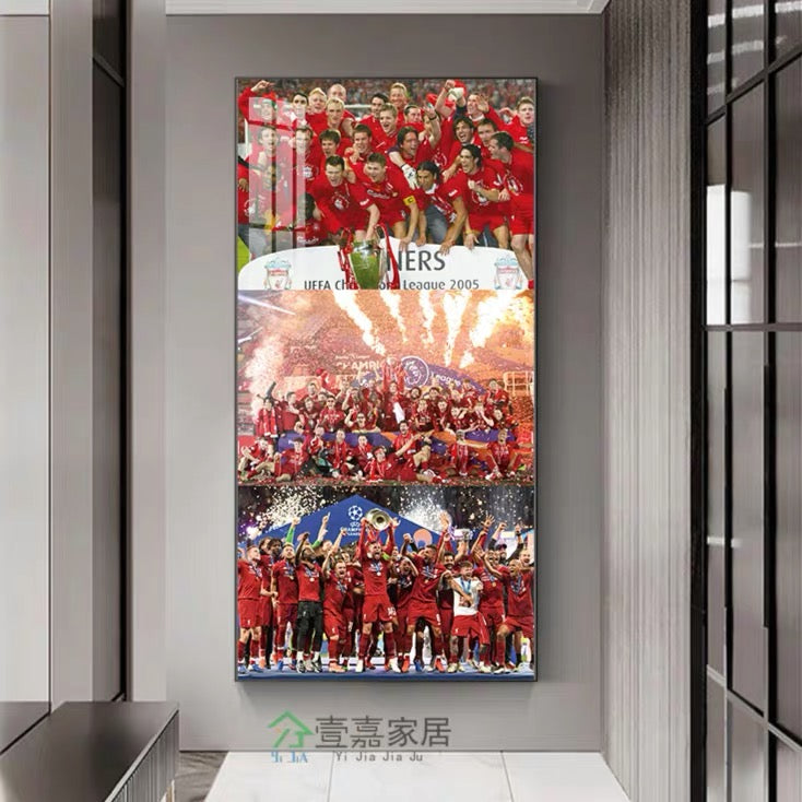 Steven Gerrard LFC Poster – Football Legend Wall Art for Room Decor