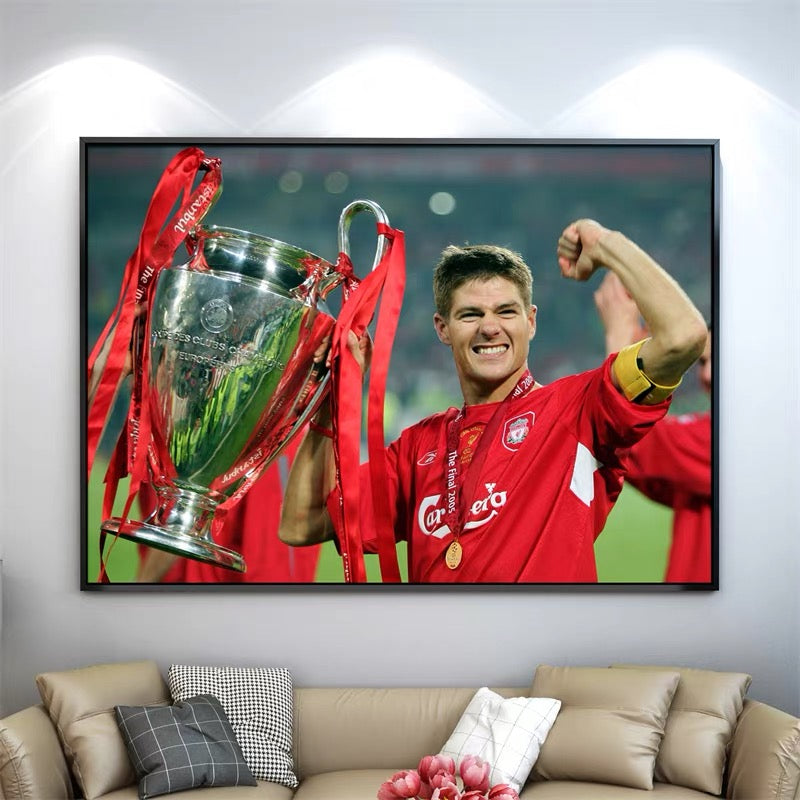 Steven Gerrard Liverpool Legend Poster – Iconic Football Wall Art