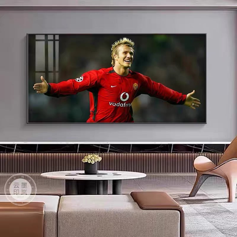 Beckham Iconic Football Poster – Classic Sports Wall Decor