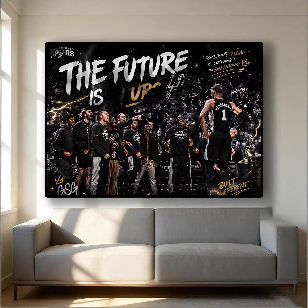 Victor Wembanyama Basketball Masterpiece Wall Art