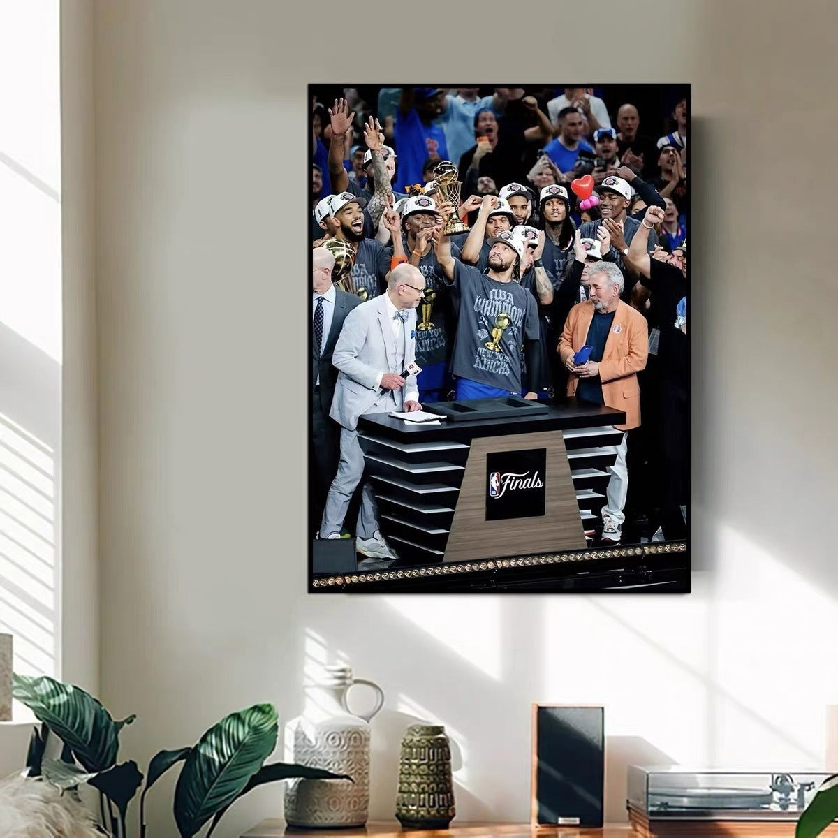 New York Knicks 2026 Championship Poster – NBA Champions Team Celebration Wall Art