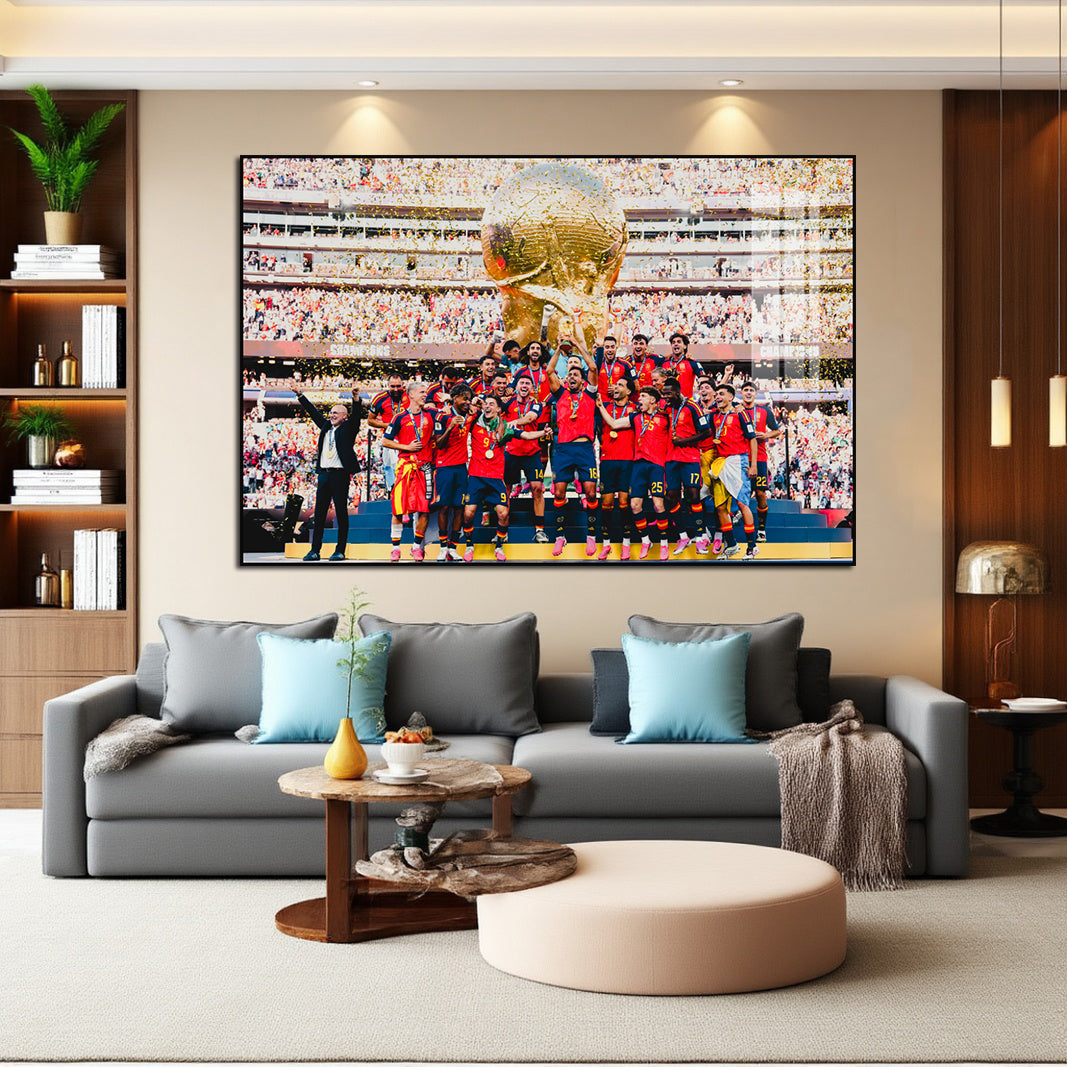 Spain 2026 World Cup Champions Wall Art