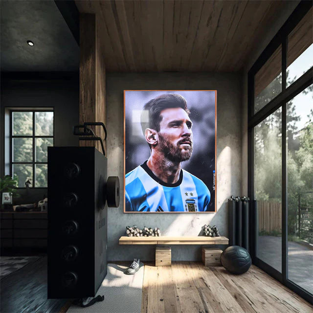 LIONEL MESSI WALL ART