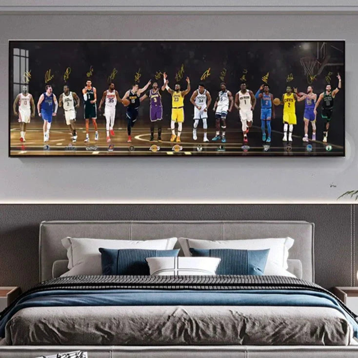 MVP NBA Stars Wall Art – All-Time Legends & Active Superstar Tribute Poster