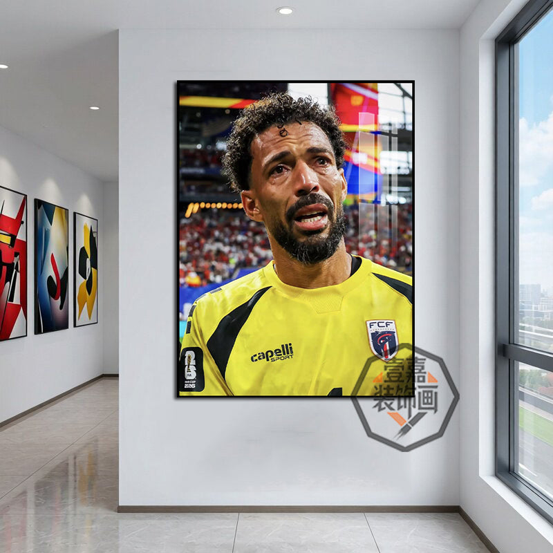 Cape Verde goalkeeper Wocinia poster hanging