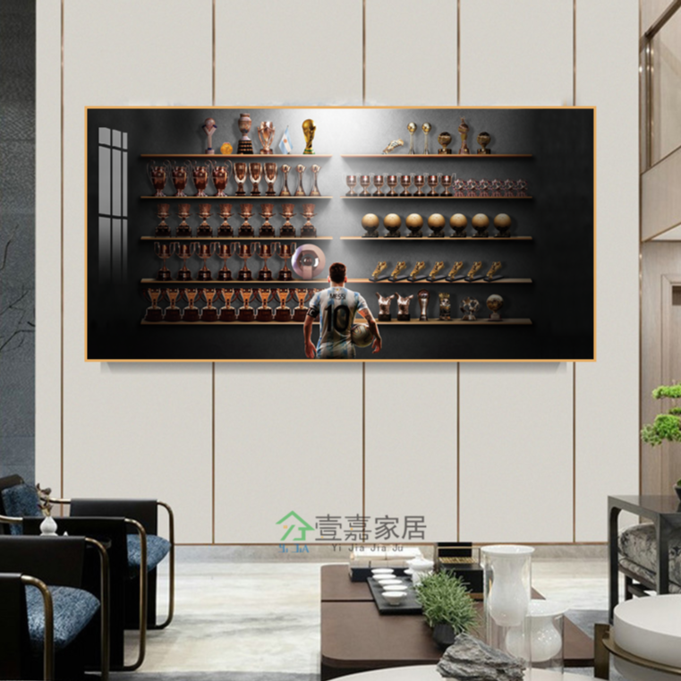 Leo Messi Decoration Painting Star Football Hanging Painting Fan Bedroom