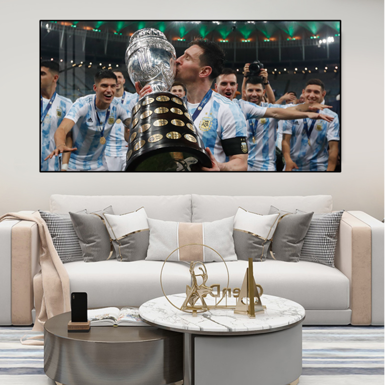 Leo Messi Decorative Painting Star Football Hanging Painting