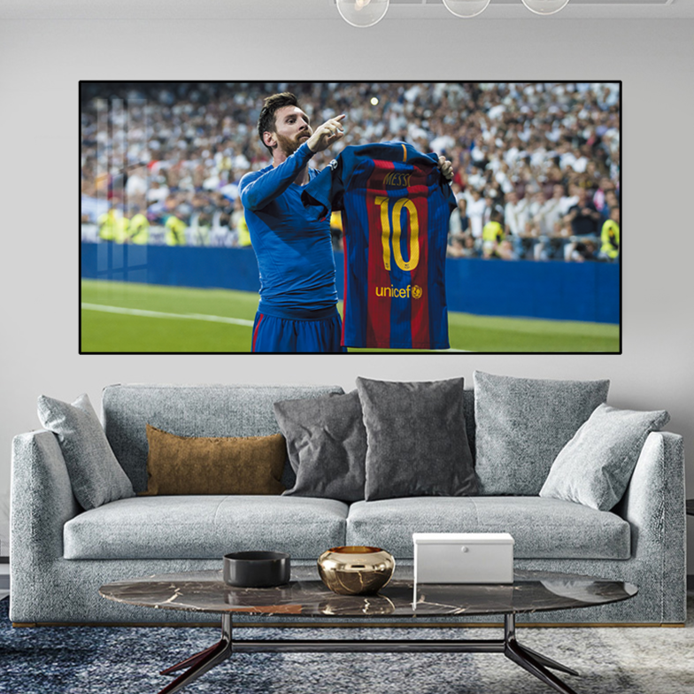 Leo Messi Decorative Painting Star Football Hanging Painting