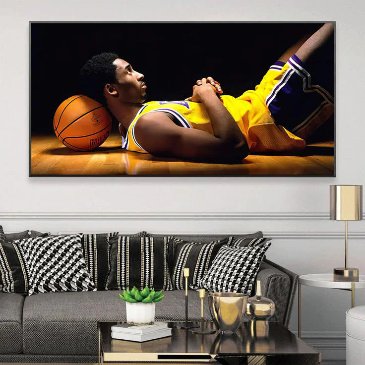 Kobe Bryant 🐍 No.24 Championship Tribute Poster – Iconic Celebration Moment Wall Art