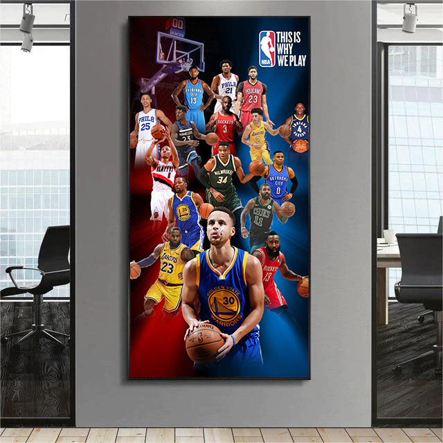 【All-Star Stephen Curry】Vertical 1:2 WallArt