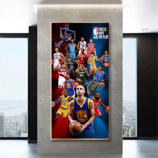 【All-Star Stephen Curry】Vertical 1:2 WallArt