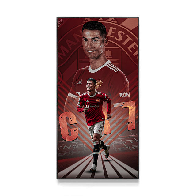 Cristiano Ronaldo CR7 Manchester United Football Wall Art Poster Sports Decor for Entryway Hallway Living Room