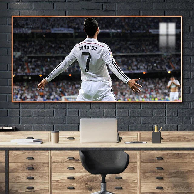 CR7 Football Wall Art Poster GOAT Legend Sports Decor