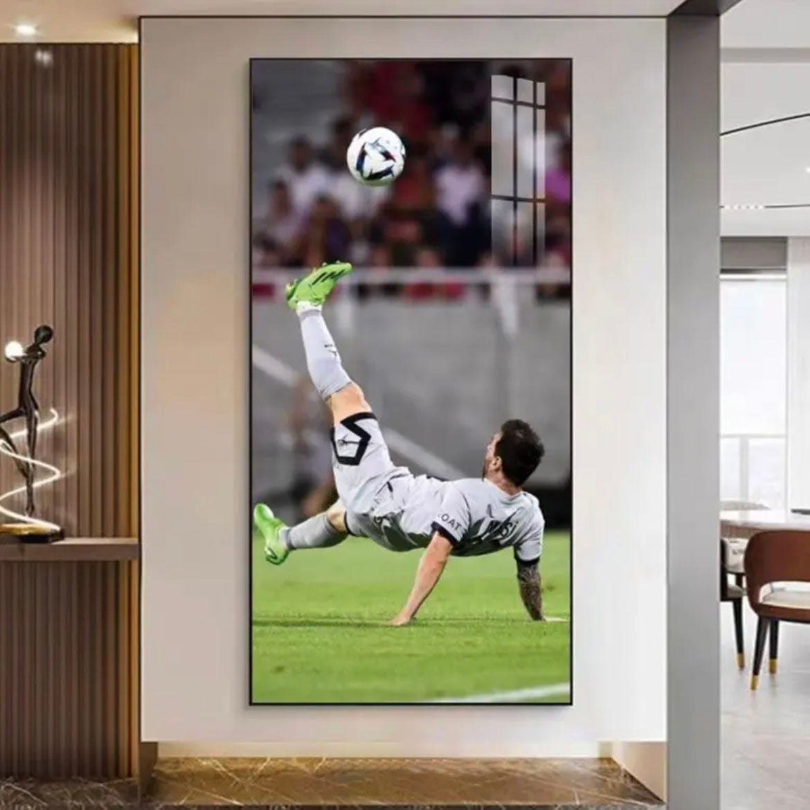Lionel Messi Barcelona Compilation Poster Wall Art – Football Legend Career Highlights Decor