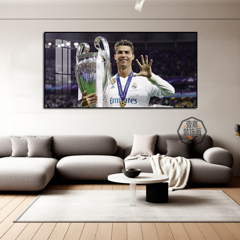 Cristiano Ronaldo Decorative Painting Star Football Hanging Painting