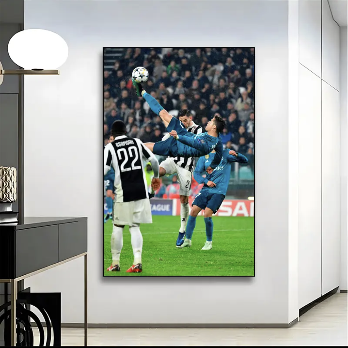 Cristiano Ronaldo CR7 Football Memories Wall Art Poster GOAT Tribute Legendary Career Fan Decor