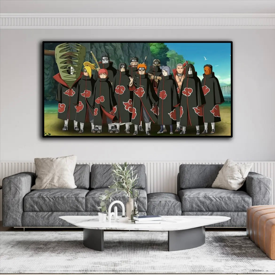 Naruto WALL ART - Crystal Porcelain Painting - Aluminum Frame