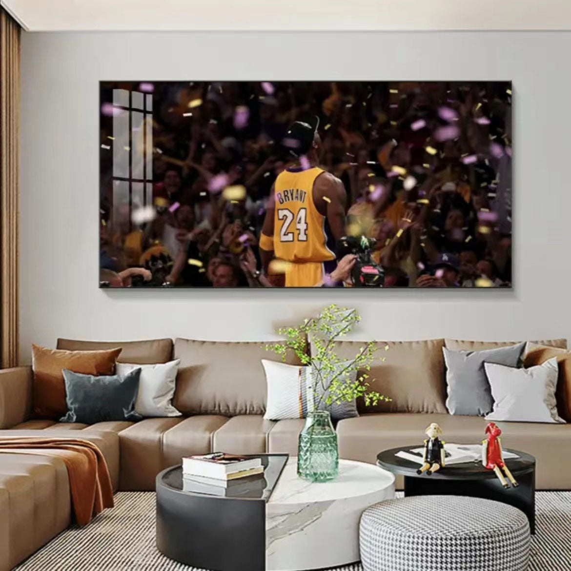Kobe Bryant 🐍 No.24 Championship Tribute Poster – Iconic Celebration Moment Wall Art