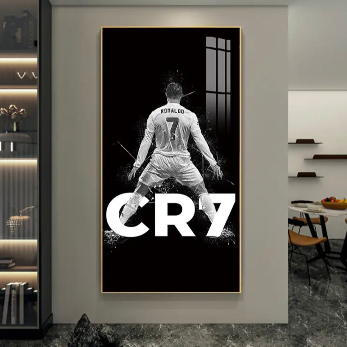 Cristiano Ronaldo SIUU Celebration Football Wall Art Poster Sports Decor for Living Room Bedroom Entryway