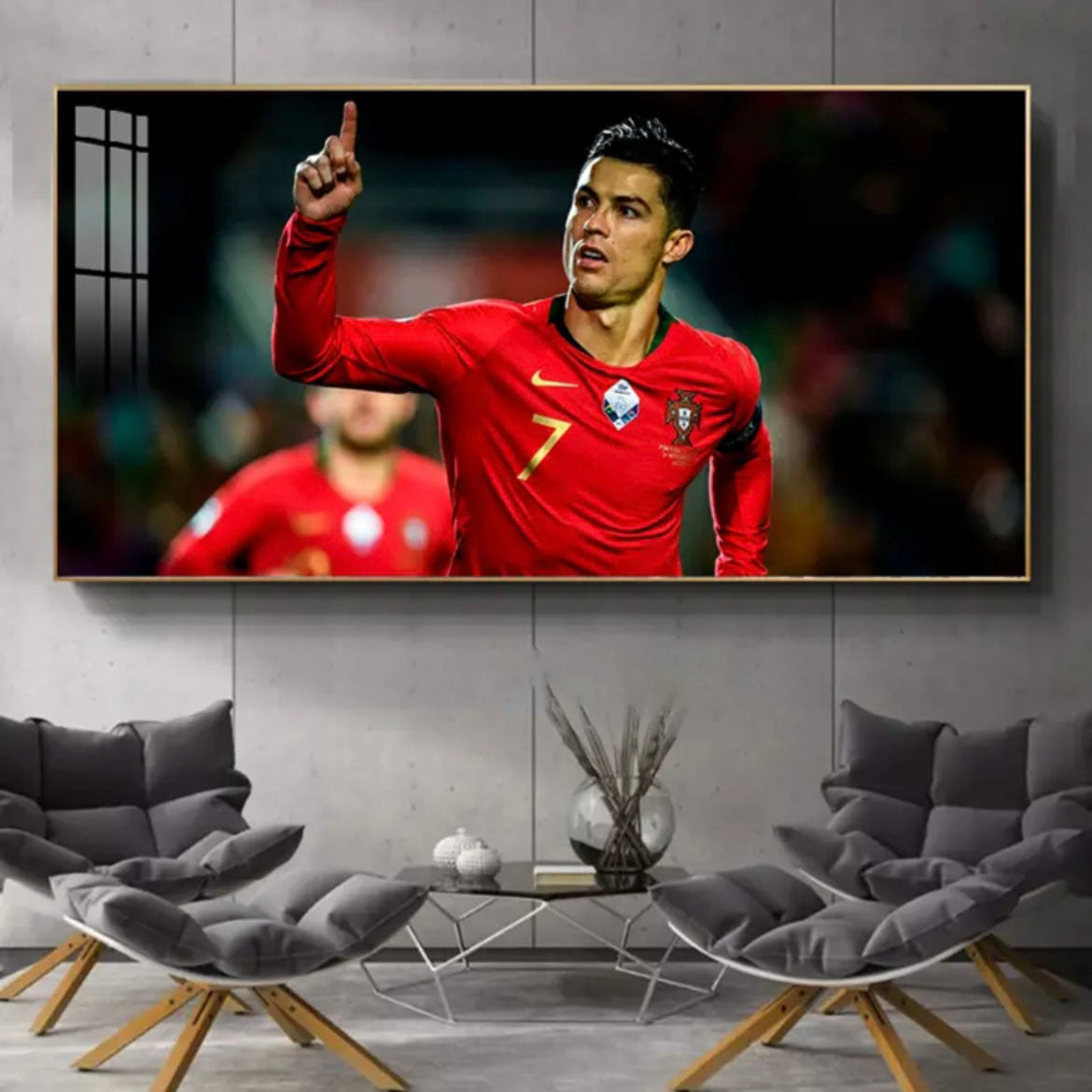 CR7 Football Wall Art Poster GOAT Legend Sports Decor