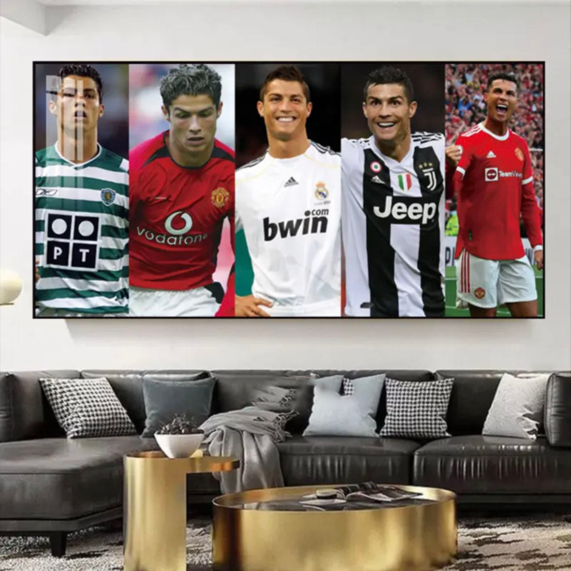 CR7 Football Wall Art Poster GOAT Legend Sports Decor