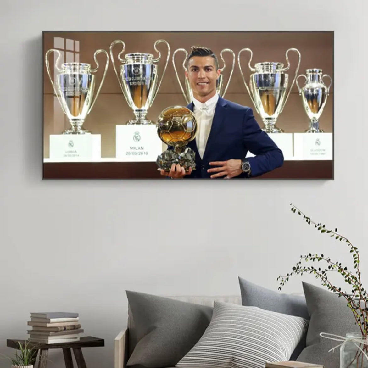 CR7 Football Wall Art Poster GOAT Legend Sports Decor