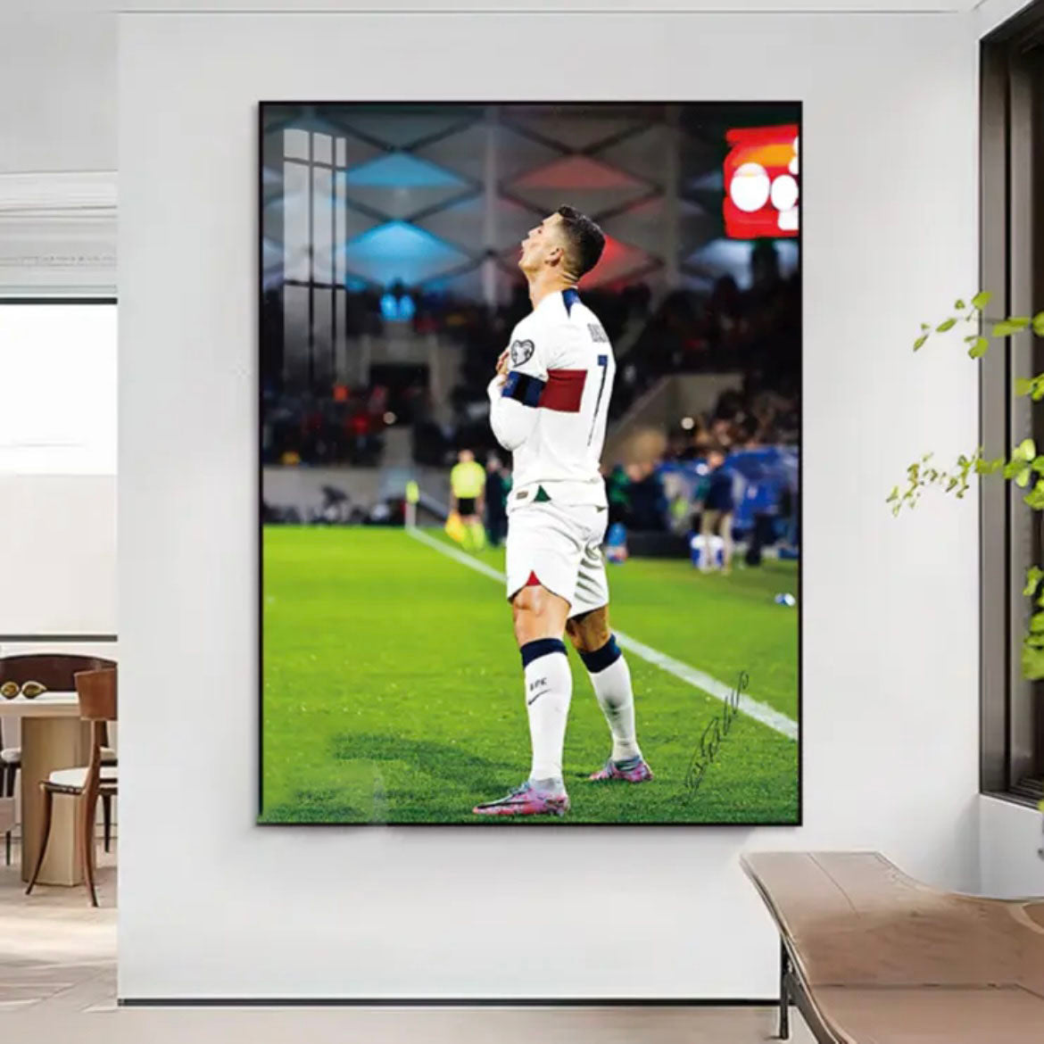 Cristiano Ronaldo CR7 Football Memories Wall Art Poster GOAT Tribute Legendary Career Fan Decor