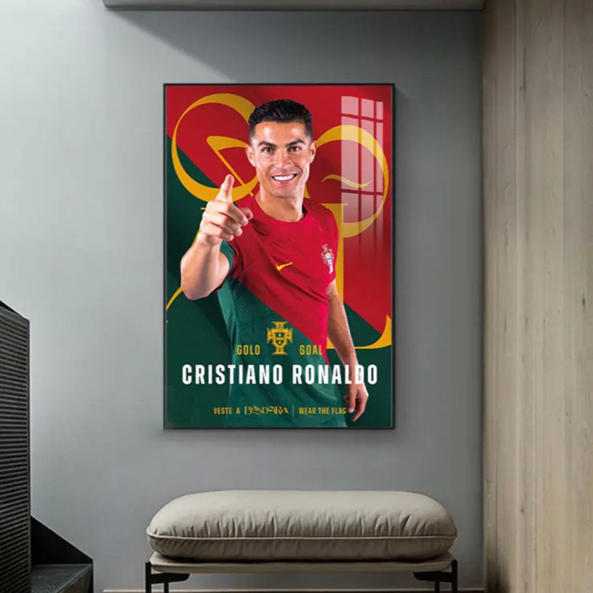 Cristiano Ronaldo CR7 Football Memories Wall Art Poster GOAT Tribute Legendary Career Fan Decor