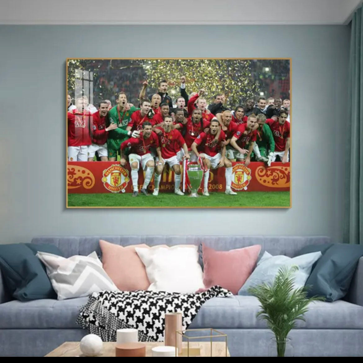 UEFA WALL ART - Crystal Porcelain Painting - Aluminum Frame