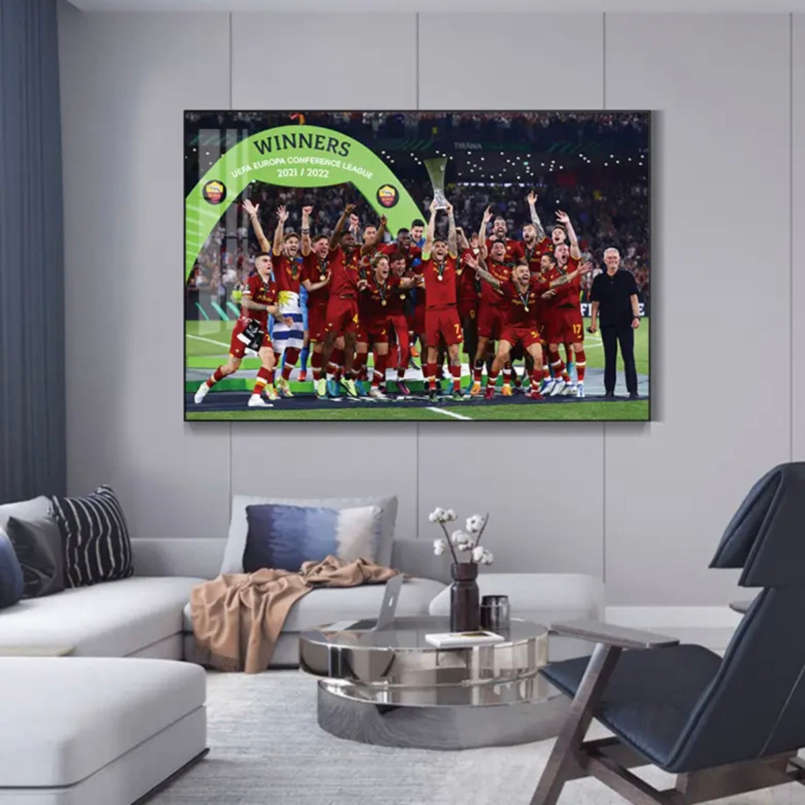 UEFA WALL ART - Crystal Porcelain Painting - Aluminum Frame