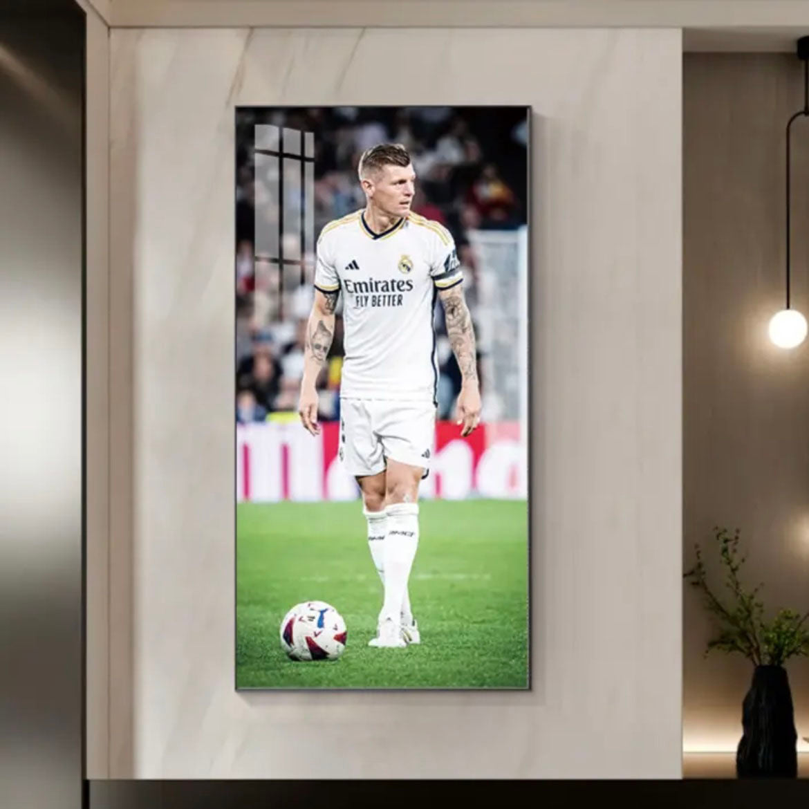 Toni Kroos Real Madrid WALL ART - Crystal Porcelain Painting - Aluminum Frame