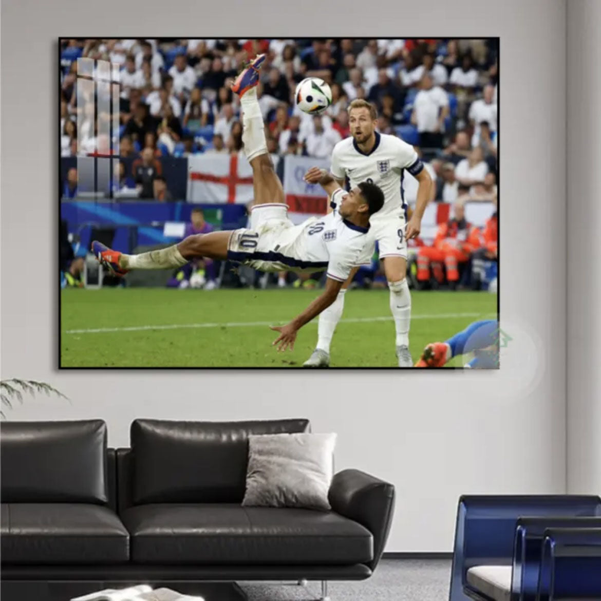 Bellingham UEFA WALL ART - Crystal Porcelain Painting - Aluminum Frame