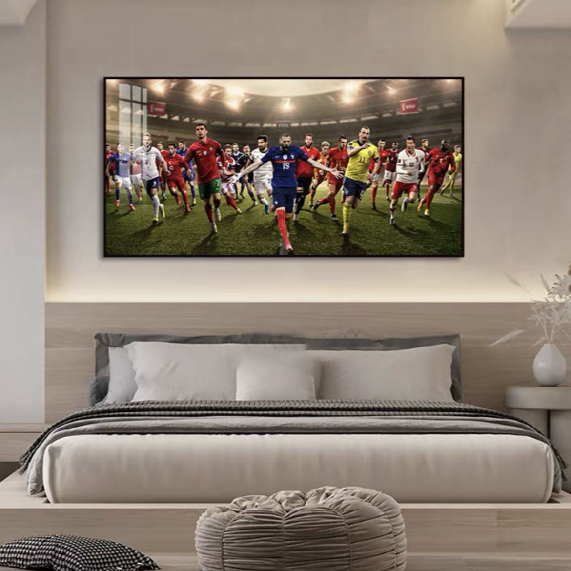 2026 FIFA World Cup Superstars Poster – Messi & Ronaldo Football Legends Wall Art