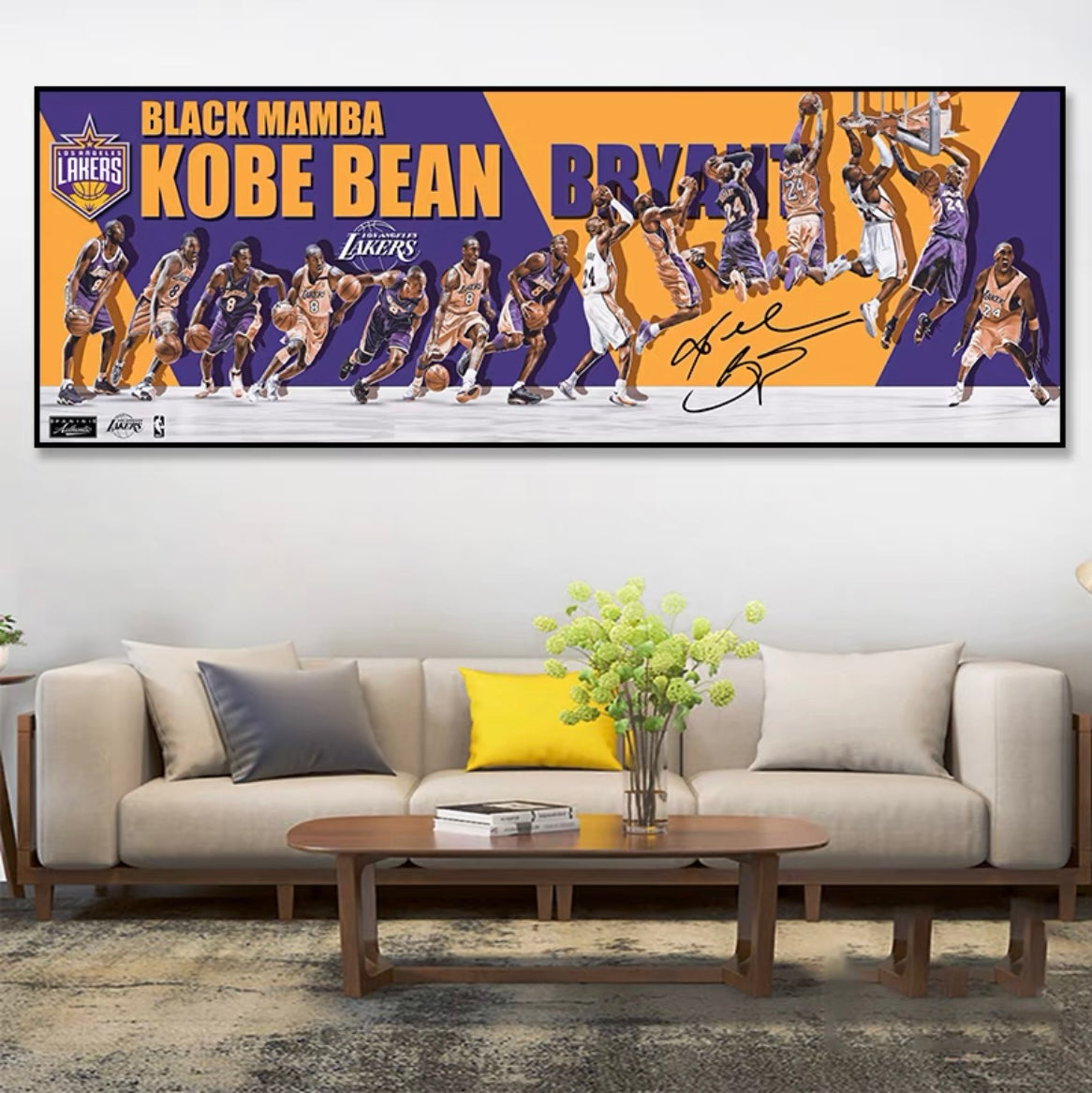 Kobe Bryant 🐍 Horizontal 3:1 WallArt