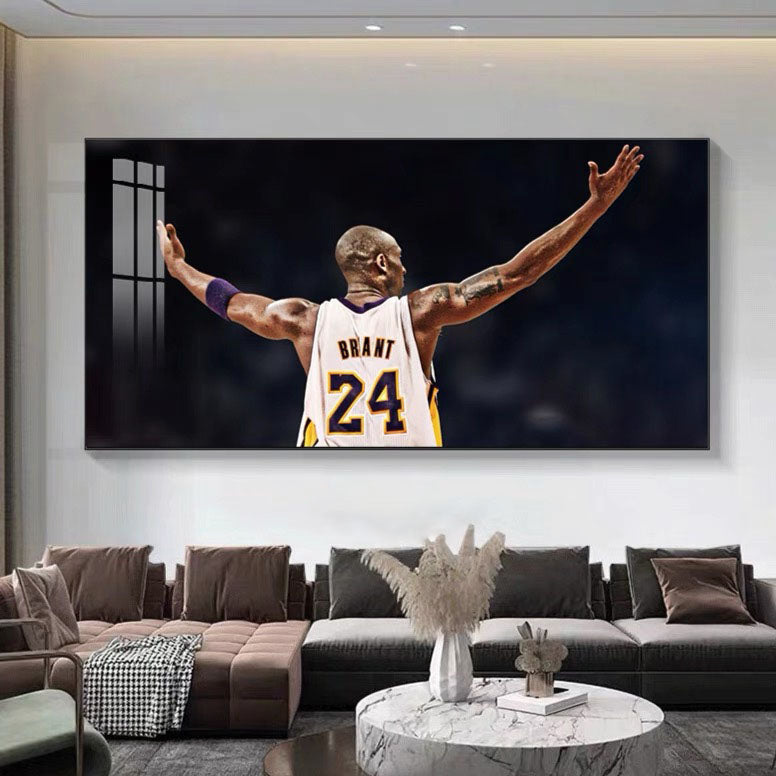 Kobe Bryant 🐍 No.24 Championship Celebration Wall Art – Basketball Tribute Poster for Living Room & Bedroom Decor