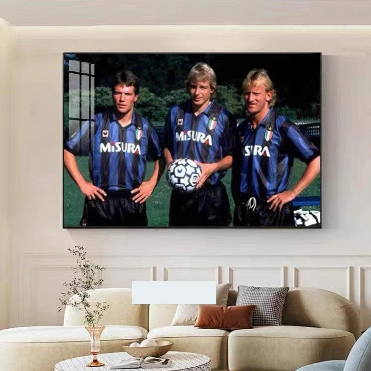 Real Madrid's BBC & Barcelona's MSN: Legendary Football Tridents - Horizontal 3:2 WallArt