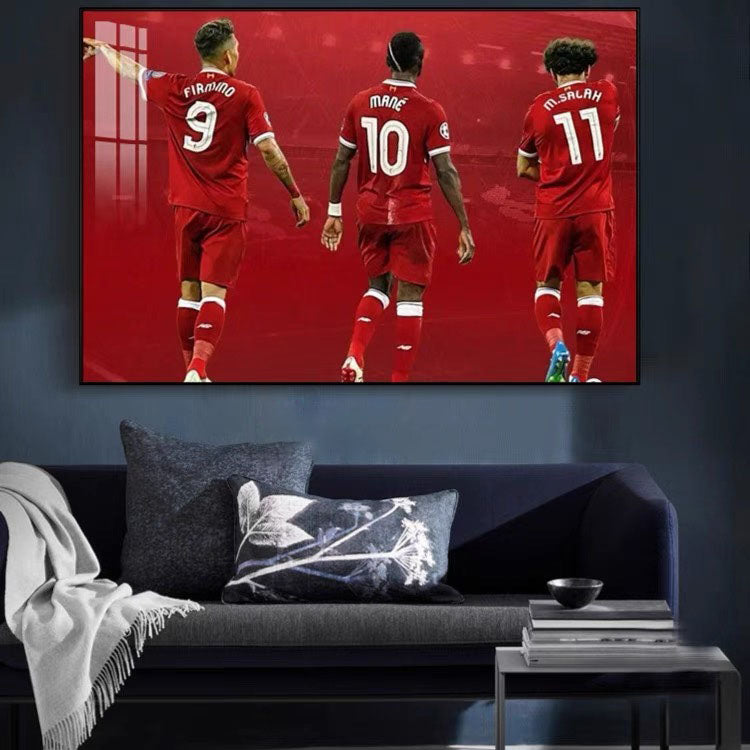 Real Madrid's BBC & Barcelona's MSN: Legendary Football Tridents - Horizontal 3:2 WallArt