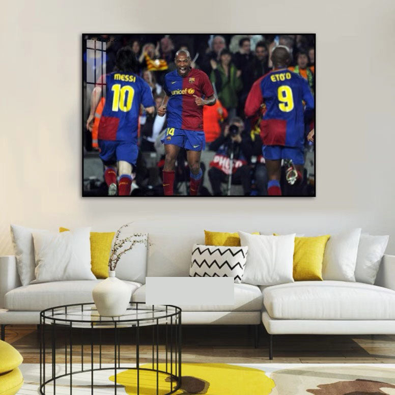 Real Madrid's BBC & Barcelona's MSN: Legendary Football Tridents - Horizontal 3:2 WallArt